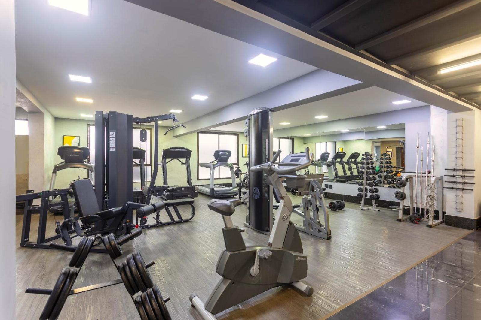 Ouro Minas Hotel Belo Horizonte, Dolce By Wyndham ภายนอก รูปภาพ The gym at the hotel
