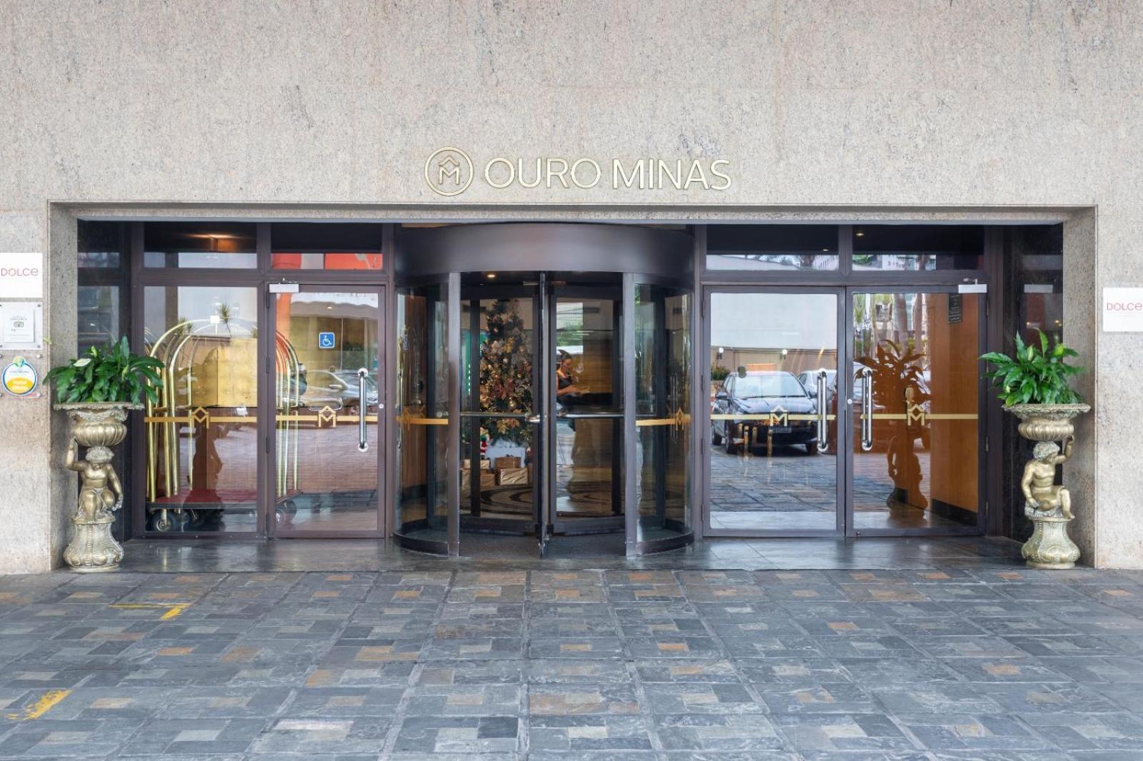 Ouro Minas Hotel Belo Horizonte, Dolce By Wyndham ภายนอก รูปภาพ Entrance to the hotel
